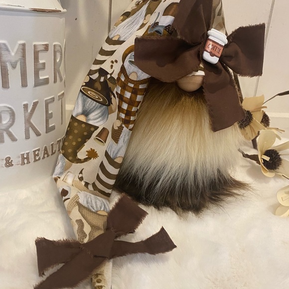 ☕️ Coffee Gnome, Coffee Decor, Tiered Tray Decor, Coffee Gift, Coffee Lo… - Picture 3 of 8